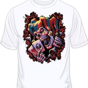 *BUNDLE THIS TEE* 3 for $25 Wicked Jester Skull (oversized) Graphic T Shirt XXL